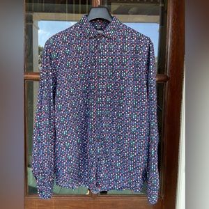 Desigual men’s button down shirt!‎ Size XXL slim!